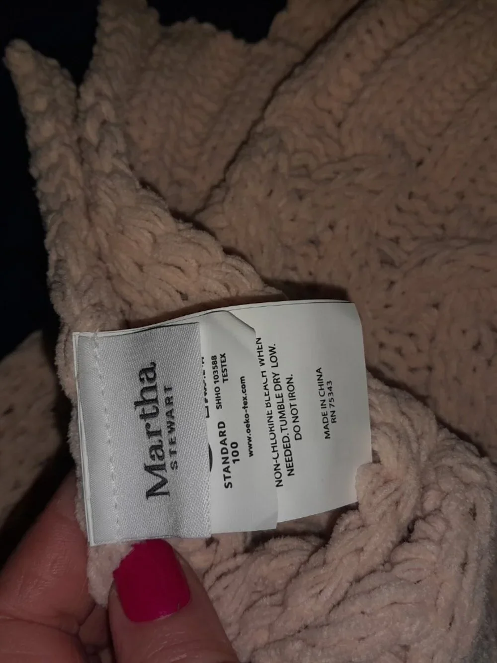 Martha Stewart Throw Blanket